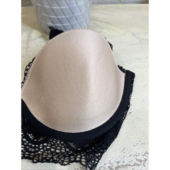 Marilyn Monroe RN 90410 Black Polyester Padded Push Up Bra Size 38 C - Picture 6 of 13